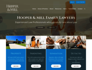 hooperfamilylawyers.com.au screenshot