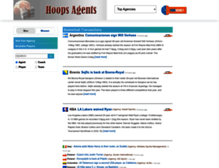 hoopsagents.com screenshot