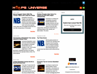 hoopsuniverse.net screenshot