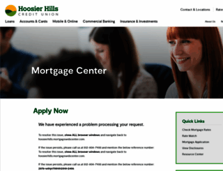 hoosierhills.mortgagewebcenter.com screenshot