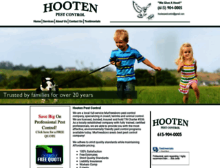hootenpestcontrol.com screenshot