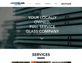 hooverglassservices.com screenshot