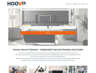 hoovervacuums.com screenshot