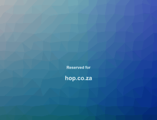 hop.co.za screenshot