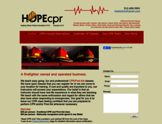 hopecpr.com screenshot
