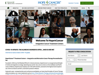 hopeforcancer.com screenshot