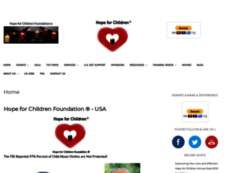 hopeforchildrenfoundation.org screenshot