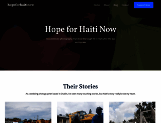 hopeforhaitinow.org screenshot