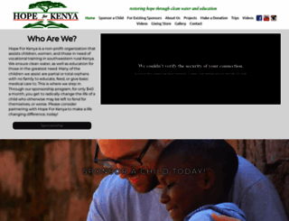 hopeforkenya.org screenshot