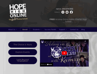 hopehighonline.org screenshot
