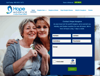 hopehospice.org screenshot