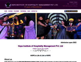hopeinstitute.co.in screenshot