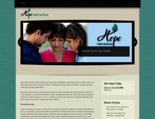 hopeinterventionstx.com screenshot