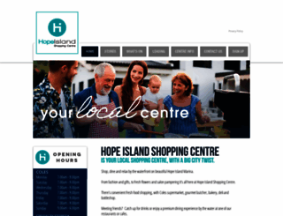 hopeislandshoppingcentre.com.au screenshot