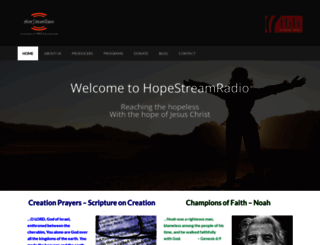 hopestreamradio.com screenshot