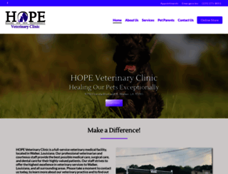 hopeveterinaryclinic.com screenshot