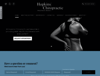 hopkinschiropractic.com screenshot