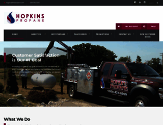 hopkinspropane.com screenshot