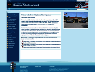 hopkintonpolice.org screenshot