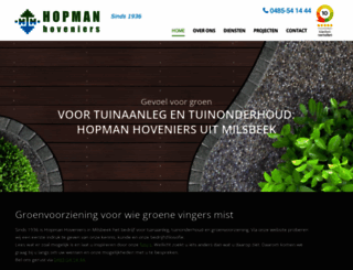 hopmanhoveniers.nl screenshot