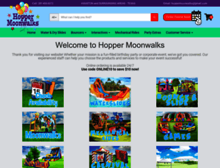 hoppermoonwalks.com screenshot