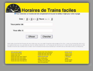 horaires-sncf-france.com screenshot
