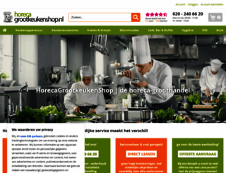 horecagrootkeukenshop.nl screenshot