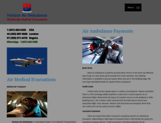 horizon-air-ambulance.com screenshot