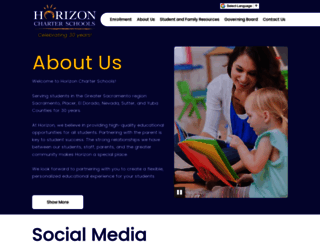 horizoncharterschools.org screenshot
