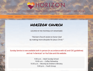 horizonchurch.com screenshot