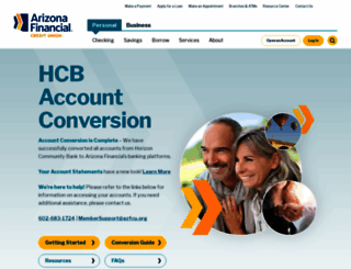 horizoncommunitybank.com screenshot
