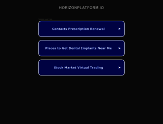horizonplatform.io screenshot
