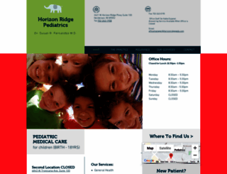 horizonridgepediatrics.com screenshot