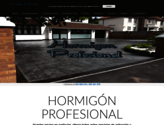 hormigonprofesional.com screenshot