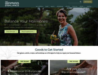 hormonesbalance.com screenshot