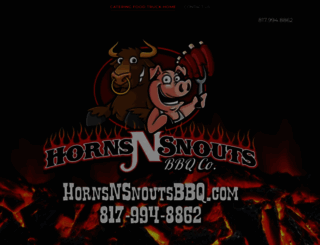 hornsnsnoutsbbq.com screenshot