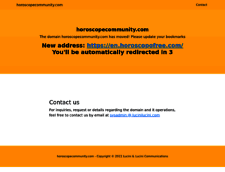 horoscopecommunity.com screenshot