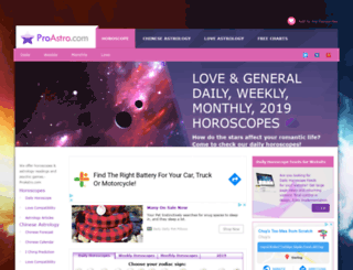 horoscopes.proastro.com screenshot