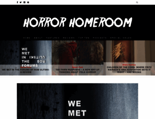 horrorhomeroom.com screenshot
