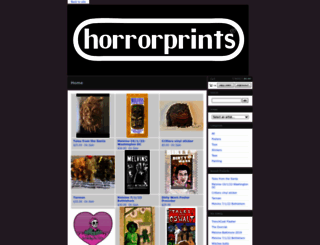 horrorprints.bigcartel.com screenshot