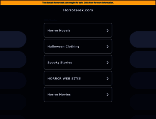 horrorseek.com screenshot