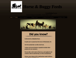 horseandbuggyfeeds.com screenshot