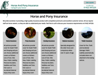 horseandponyinsurance.co.uk screenshot