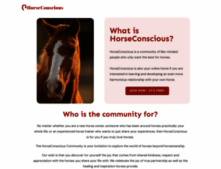 horseconscious.com screenshot