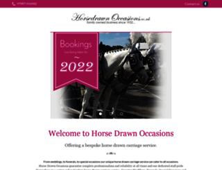 horsedrawnoccasions.co.uk screenshot