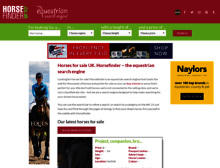 horsefinder.co.uk screenshot