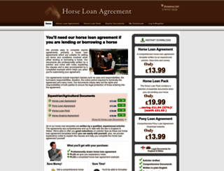 horseloanagreement.org.uk screenshot