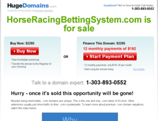 horseracingbettingsystem.com screenshot
