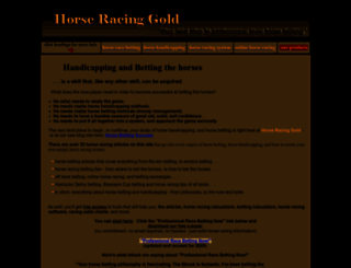 horseracinggold.com screenshot