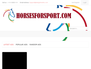 horsesforsport.com screenshot